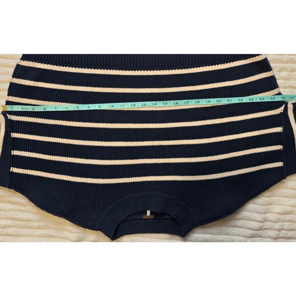 Free People Stripe Easy Street Crop Pullover Sweater - Picture 8 of 10